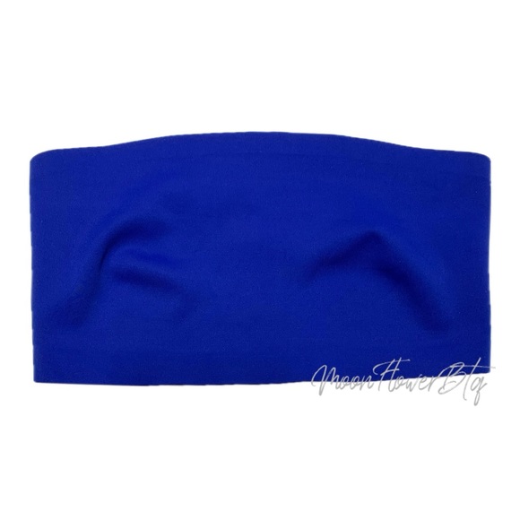 Free People x Revolve Neo Collection Nina Bandeau Tube Top Royal Blue SIZE SMALL - Picture 2 of 8